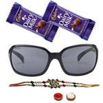 Appealing Hot Summer Gents Sunglasses from <b>Fastrack</b> with One Rakhi and Chocolates and Roli Tilak Chawal Appealing Hot Summer Gents Sunglasses from <b>Fastrack</b> with One Rakhi and Chocolates and Roli Tilak Chawal