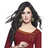 Eye-Catching Red and Yellow Shaded Cotton Printed Patiala Suit Eye-Catching Red and Yellow Shaded Cotton Printed Patiala Suit