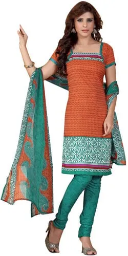 Beautiful Chiffon N Crepe Printed Salwar Suit from Siya Selection