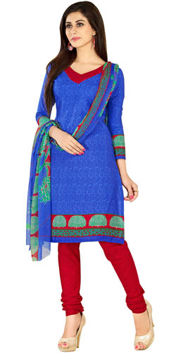 Gorgeous Cotton and Chiffon Fabric Printed Salwar Suit from Welcome Brand Gorgeous Cotton and Chiffon Fabric Printed Salwar Suit from Welcome Brand