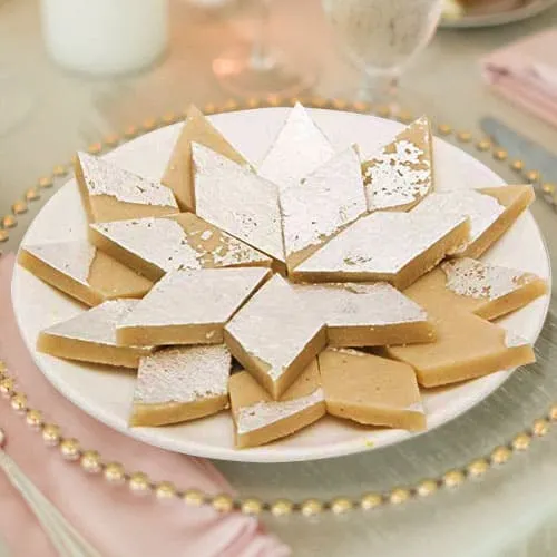 Relishing Badam Barfi from Haldiram Relishing Badam Barfi from Haldiram