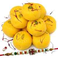 Sweet time for Rakshabandhan with Kesaria Pedas from <font color=#FF0000>Haldiram</font> and 1 Free Rakhi, Roli Tilak and Chawal Sweet time for Rakshabandhan with Kesaria Pedas from <font color=#FF0000>Haldiram</font> and 1 Free Rakhi, Roli Tilak and Chawal