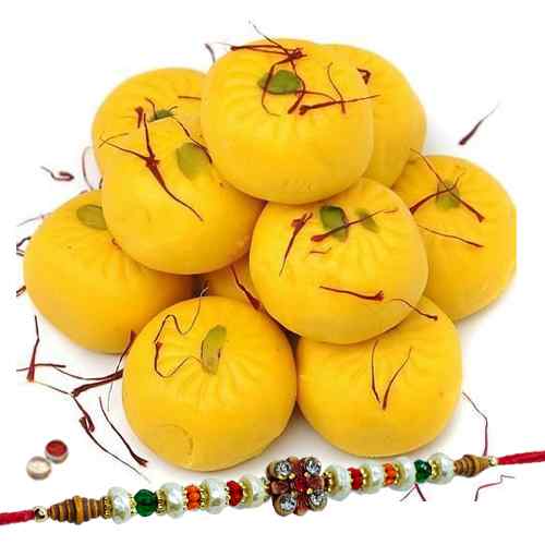 Sweet time for Rakshabandhan with Kesaria Pedas from <font color=#FF0000>Haldiram</font> and 1 Free Rakhi, Roli Tilak and Chawal Sweet time for Rakshabandhan with Kesaria Pedas from <font color=#FF0000>Haldiram</font> and 1 Free Rakhi, Roli Tilak and Chawal