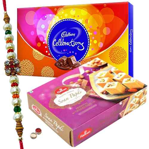 Free Rakhi, Roli Tilak and Chawal along with <font color=#FF0000>Haldiram</font> Soan Papri and Celebration Chocolates Free Rakhi, Roli Tilak and Chawal along with <font color=#FF0000>Haldiram</font> Soan Papri and Celebration Chocolates