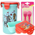 Eye-Catching Off to School Tom and Jerry Design Tiffin Set Eye-Catching Off to School Tom and Jerry Design Tiffin Set
