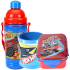 Pretty Off to School Hot Wheels Design Tiffin Set Pretty Off to School Hot Wheels Design Tiffin Set