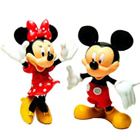 Pretty Arrangement of Mickey Mouse N Minnie Mouse Action Figures Pretty Arrangement of Mickey Mouse N Minnie Mouse Action Figures