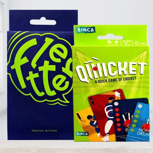 Remarkable Binca Qwicket Cricket N Fletter Card Game