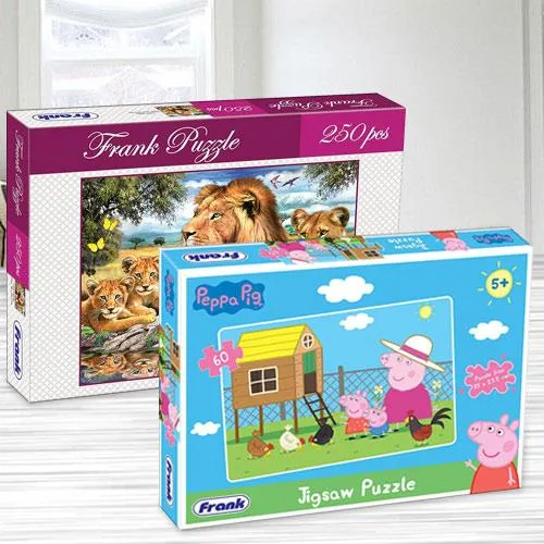Wonderful Frank Peppa Pig N Lion Family Puzzle Set Wonderful Frank Peppa Pig N Lion Family Puzzle Set