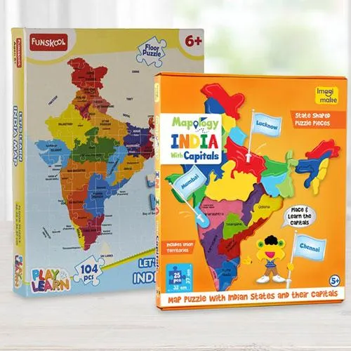 Remarkable Educational Map N Funskool India Map Puzzle Set