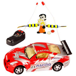 Remote Control Toy Car Gift with Rakhi and Roli Tilak Chawal Remote Control Toy Car Gift with Rakhi and Roli Tilak Chawal