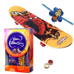 Charismatic Spider-Man Skate Board with Chocolates Charismatic Spider-Man Skate Board with Chocolates