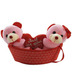 Smart Looking Pair of Teddies In a Boat with Unlimited Fun Smart Looking Pair of Teddies In a Boat with Unlimited Fun