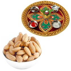 Diwali Thali with Almonds Diwali Thali with Almonds