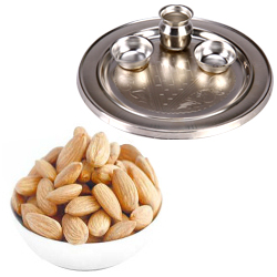Illuminating Diwali Thali WITH Almonds Illuminating Diwali Thali WITH Almonds