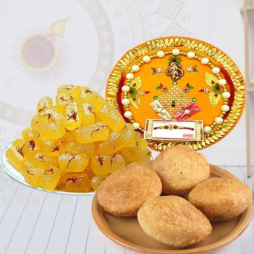 Exclusive Combo of Pooja Thali with Kachori n Petha