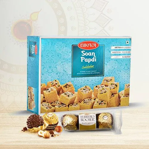 Yummy Combo of Bikaji Soan Papdi N Ferrero Rocher Yummy Combo of Bikaji Soan Papdi N Ferrero Rocher