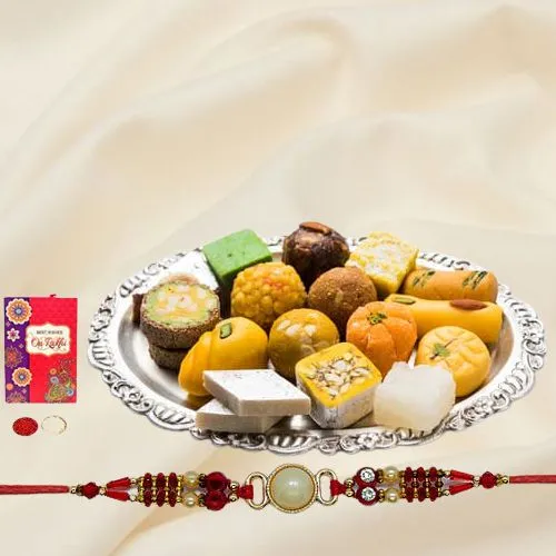 Rakhi with Assorted Sweets Rakhi with Assorted Sweets