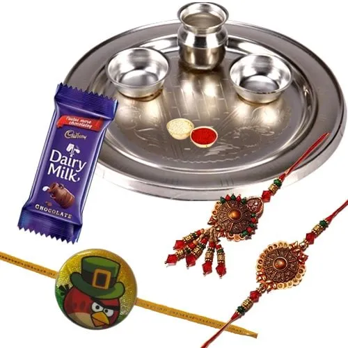 Enticing Rakhi Family Set Enticing Rakhi Family Set