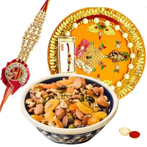 Eye-Pleasing Rakhi Thali Assortment Eye-Pleasing Rakhi Thali Assortment