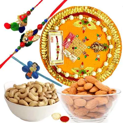 Completely Pious Rakhi Thali Assemblage Completely Pious Rakhi Thali Assemblage