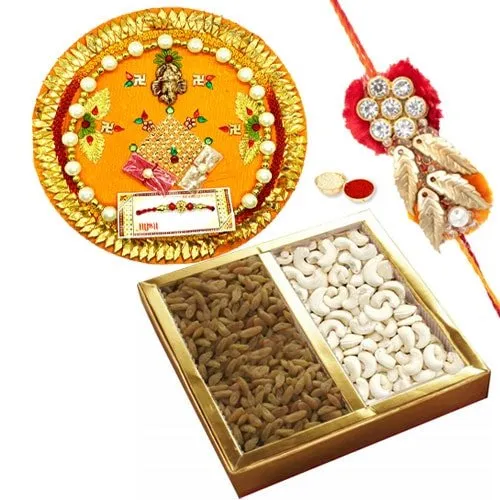 Rakhi Thali with Dry Fruits Rakhi Thali with Dry Fruits