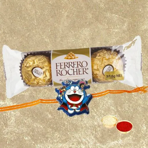 Ferrero Rocher with Kids Rakhi Ferrero Rocher with Kids Rakhi