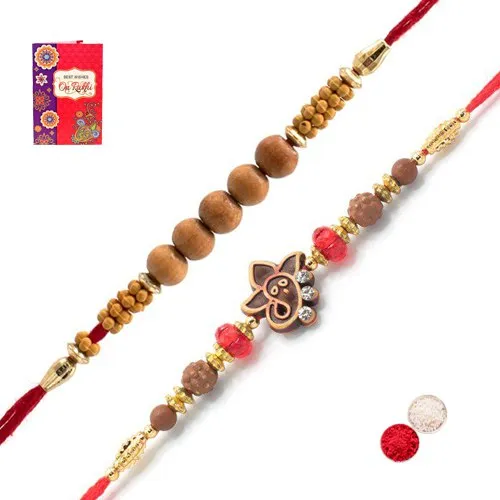 Slim Ganesh Rudraksha Rakhi Slim Ganesh Rudraksha Rakhi