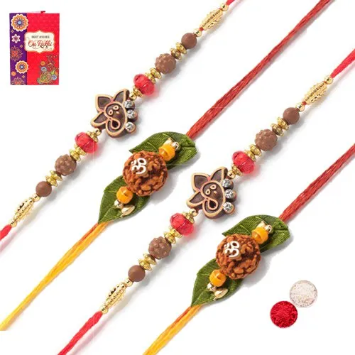 Fabulous Om Rakhi Sets Fabulous Om Rakhi Sets