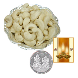 Silver Plated Coin with Cashews Silver Plated Coin with Cashews