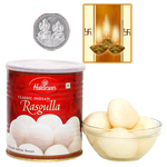 Haldiram Rasgulla with Silver Plated Coin Haldiram Rasgulla with Silver Plated Coin
