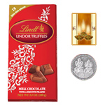 Swiss Lindt Lindor Chocolates ( 143 Gms. pack ) with free Siver Plated Coin and Diwali Card. Swiss Lindt Lindor Chocolates ( 143 Gms. pack ) with free Siver Plated Coin and Diwali Card.