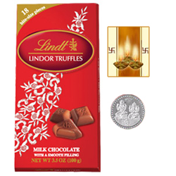 Swiss Lindt Lindor Chocolates ( 143 Gms. pack ) with free Siver Plated Coin and Diwali Card. Swiss Lindt Lindor Chocolates ( 143 Gms. pack ) with free Siver Plated Coin and Diwali Card.