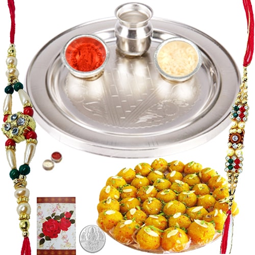 Exciting Rakhi Gift with Blessings Exciting Rakhi Gift with Blessings