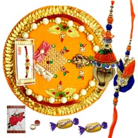 Refreshing Bhaiya Bhabhi Raksha Bandhan with Thali and 2 Chocos Refreshing Bhaiya Bhabhi Raksha Bandhan with Thali and 2 Chocos