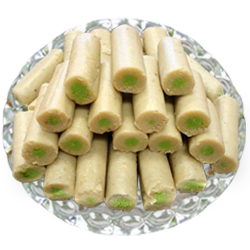 250 Gms. Kaju Pista Roll<br /><font color=#0000FF>Free Delivery in USA</font> 250 Gms. Kaju Pista Roll<br /><font color=#0000FF>Free Delivery in USA</font>