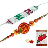 2 Propitious Swastik Rakhi<br><font color=#0000FF>Free Delivery in USA</font> 2 Propitious Swastik Rakhi<br><font color=#0000FF>Free Delivery in USA</font>