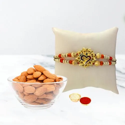 Gorgeous Rakhi with Nutritious Almonds