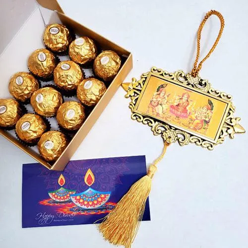Tasty Ferrero Rocher Gift Pack with Metallic Hanging