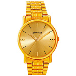 Golden Colour Round Gents Watch By Titan Sonata Golden Colour Round Gents Watch By Titan Sonata