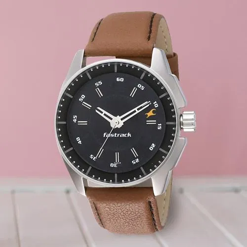 Wonderful Fastrack Black Magic Analog Mens Watch Wonderful Fastrack Black Magic Analog Mens Watch