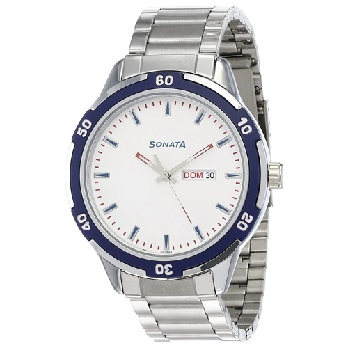 Special Gift in Kolkata Elegant Sonata Nxt Analog White Dial Mens Watch