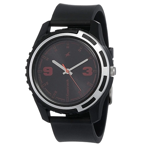 Outstanding Fastrack Casual Analog Black Dial Mens Watch