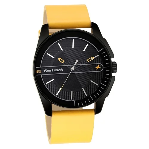 Fantastic Fastrack Black Dial Mens Analog Watch