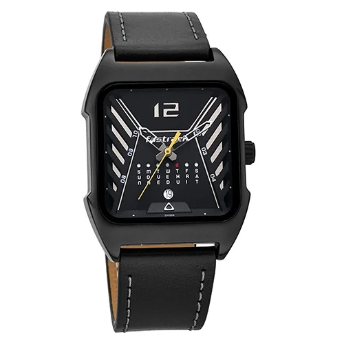 Stylish Fastrack Analog Black Dial Gents Watch