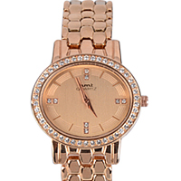 Glamorous Display of Stone Studded Rose Gold Watch Watch for Women Glamorous Display of Stone Studded Rose Gold Watch Watch for Women