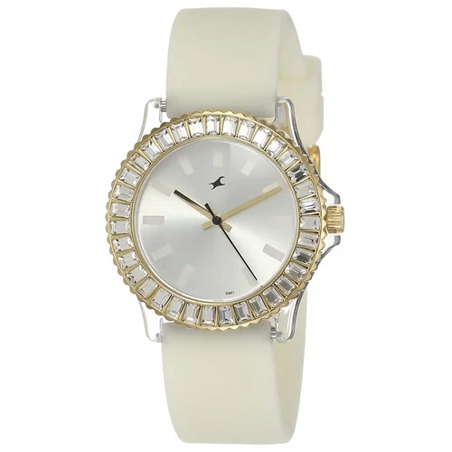 Stylish Fastrack Hip Hop White Dial Ladies Analog Watch