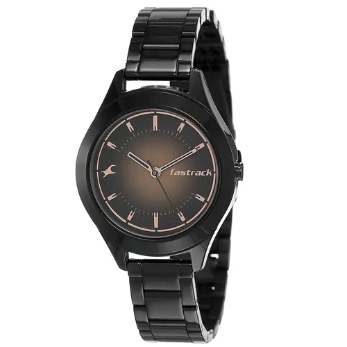 Charismatic Fastrack Grey Dial Womens Analog Watch