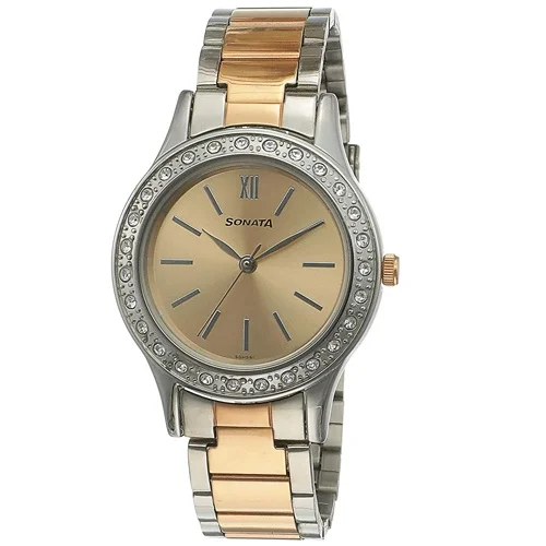 Suave Sonata Blush Analog Rose Gold Dial Ladies Watch