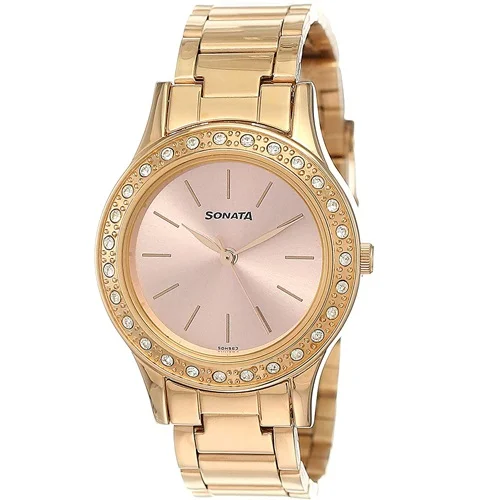 Ace Sonata Blush Analog Pink Dial Ladies Watch